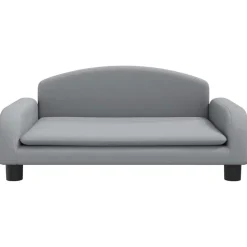 MAISON EXCLUSIVE - Lit pour chien gris clair 70x45x30 cm tissu