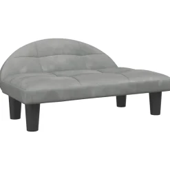MAISON EXCLUSIVE - Lit pour chien gris clair 70x52x30 cm velours