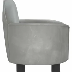 MAISON EXCLUSIVE - Lit pour chien gris clair 66x40x45 cm velours