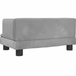 MAISON EXCLUSIVE - Lit pour chien gris clair 60x40x30 cm velours