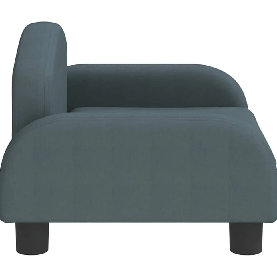 MAISON EXCLUSIVE - Lit pour chien gris foncé 50x40x30 cm tissu