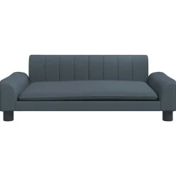 MAISON EXCLUSIVE - Lit pour chien gris foncé 90x53x30 cm tissu