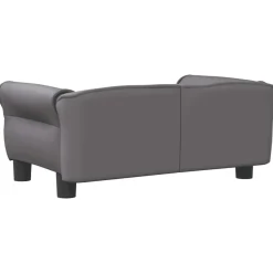 MAISON EXCLUSIVE - Lit pour chien gris 70x45x30 cm similicuir