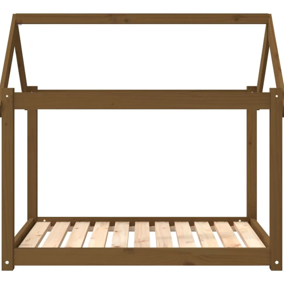 MAISON EXCLUSIVE - Lit pour chien marron miel 101x70x90 cm bois de pin solide
