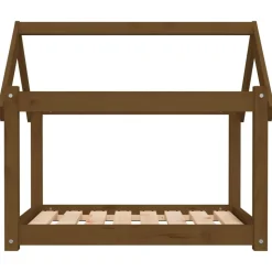 MAISON EXCLUSIVE - Lit pour chien marron miel 81x60x70 cm bois de pin solide