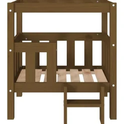 MAISON EXCLUSIVE - Lit pour chien marron miel 65,5x50,5x70 cm bois de pin solide