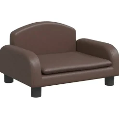 MAISON EXCLUSIVE - Lit pour chien marron 50x40x30 cm similicuir