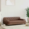 MAISON EXCLUSIVE - Lit pour chien marron 90x53x30 cm similicuir