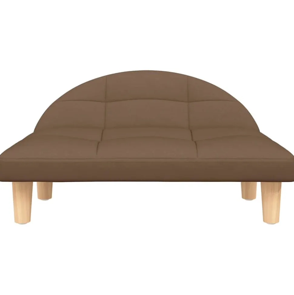 MAISON EXCLUSIVE - Lit pour chien marron 70x52x30 cm tissu
