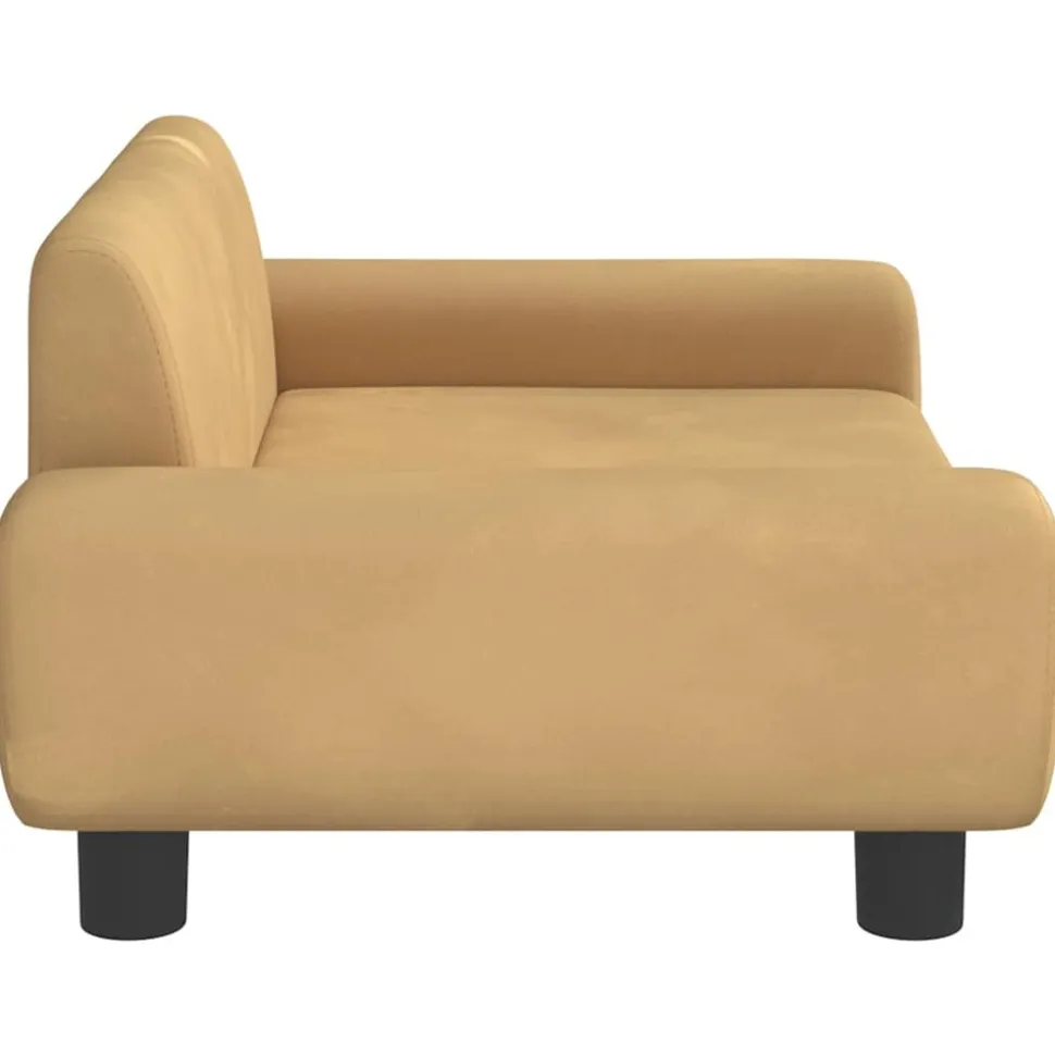 MAISON EXCLUSIVE - Lit pour chien marron 70x45x33 cm velours