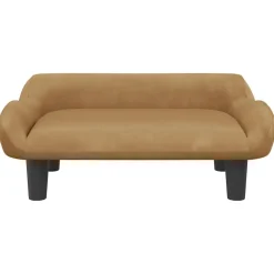 MAISON EXCLUSIVE - Lit pour chien marron 70x40x24 cm velours