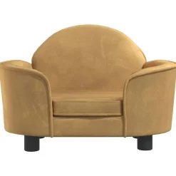 MAISON EXCLUSIVE - Lit pour chien marron 66x40x45 cm velours