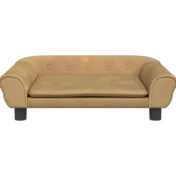 MAISON EXCLUSIVE - Lit pour chien marron 70x48x22 cm velours