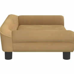MAISON EXCLUSIVE - Lit pour chien marron 70x48x22 cm velours