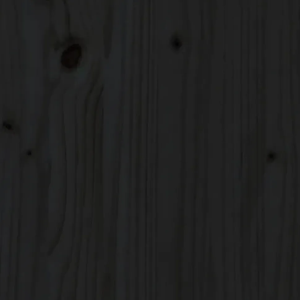 MAISON EXCLUSIVE - Lit pour chien noir 65,5x50,5x70 cm bois de pin solide