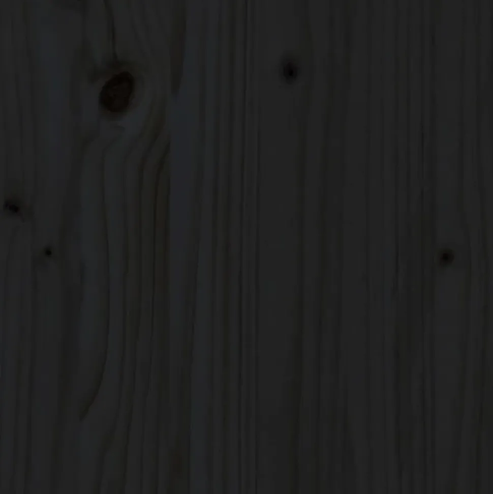 MAISON EXCLUSIVE - Lit pour chien noir 81x60x70 cm bois de pin solide