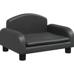 MAISON EXCLUSIVE - Lit pour chien noir 50x40x30 cm similicuir