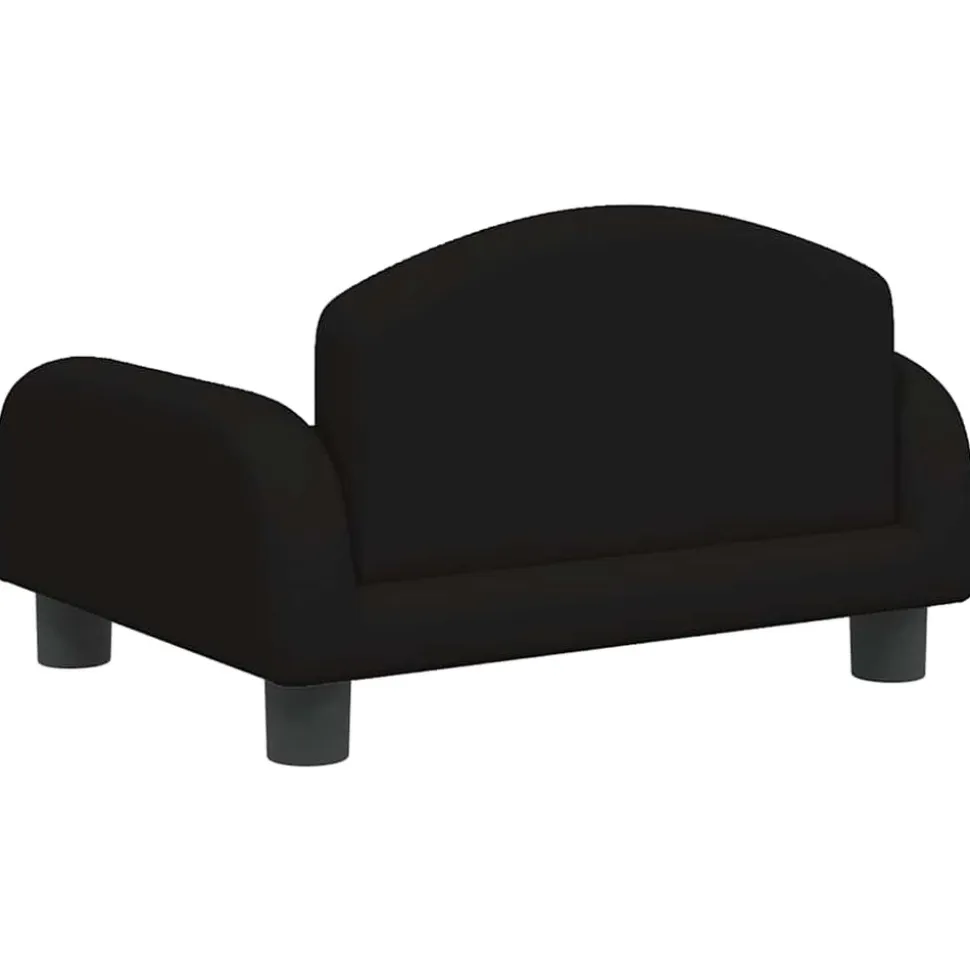 MAISON EXCLUSIVE - Lit pour chien noir 50x40x30 cm tissu