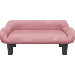 MAISON EXCLUSIVE - Lit pour chien rose 70x40x24 cm velours
