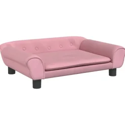 MAISON EXCLUSIVE - Lit pour chien rose 70x48x22 cm velours