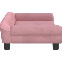 MAISON EXCLUSIVE - Lit pour chien rose 70x48x22 cm velours