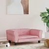 MAISON EXCLUSIVE - Lit pour chien rose 70x45x30 cm velours