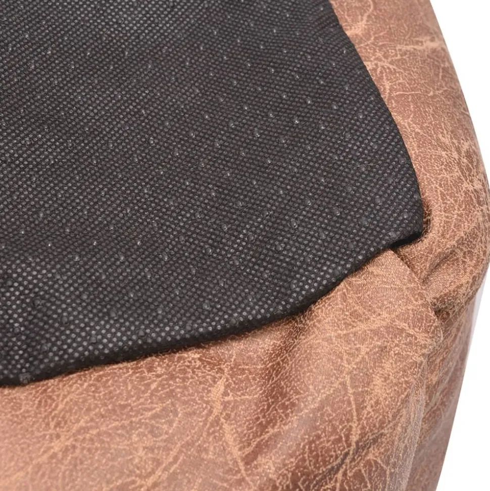 MAISON EXCLUSIVE - Lit pour chiens avec coussin cuir artificiel pu taille xl beige