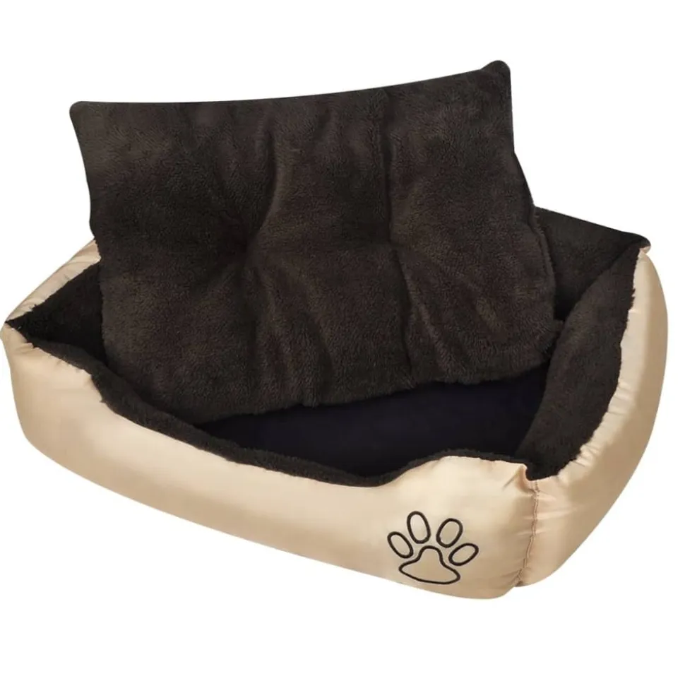 MAISON EXCLUSIVE - Lit pour chiens beige et marron xxl