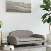 MAISON EXCLUSIVE - Lit pour chien taupe 70x45x30 cm tissu