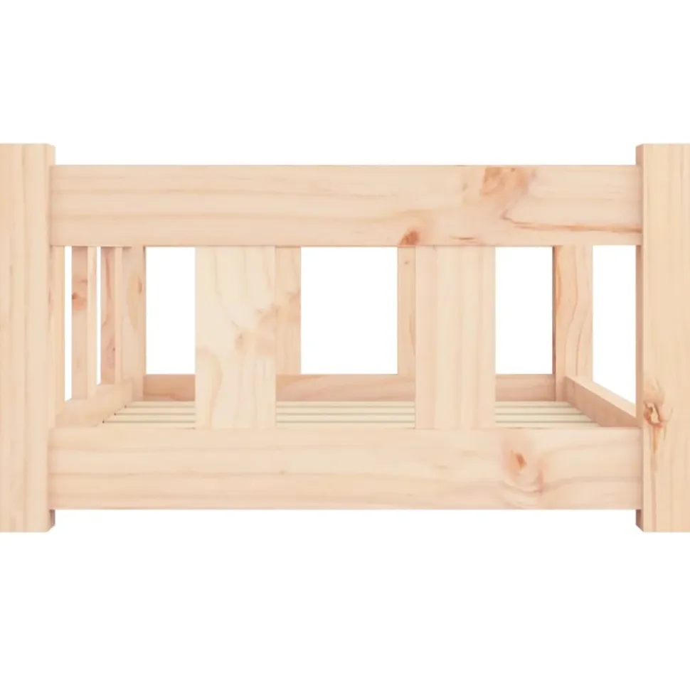MAISON EXCLUSIVE - Lit pour chien 65,5x50,5x28 cm bois de pin solide