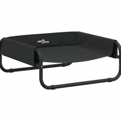 MAISON EXCLUSIVE - Lit surélevé pour chien anthracite tissu oxford et acier