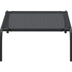 MAISON EXCLUSIVE - Lit surélevé pour chien noir s textilène