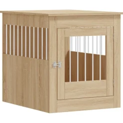 MAISON EXCLUSIVE - Meuble de cage pour chiens chêne sonoma 64,5x80x71 cm