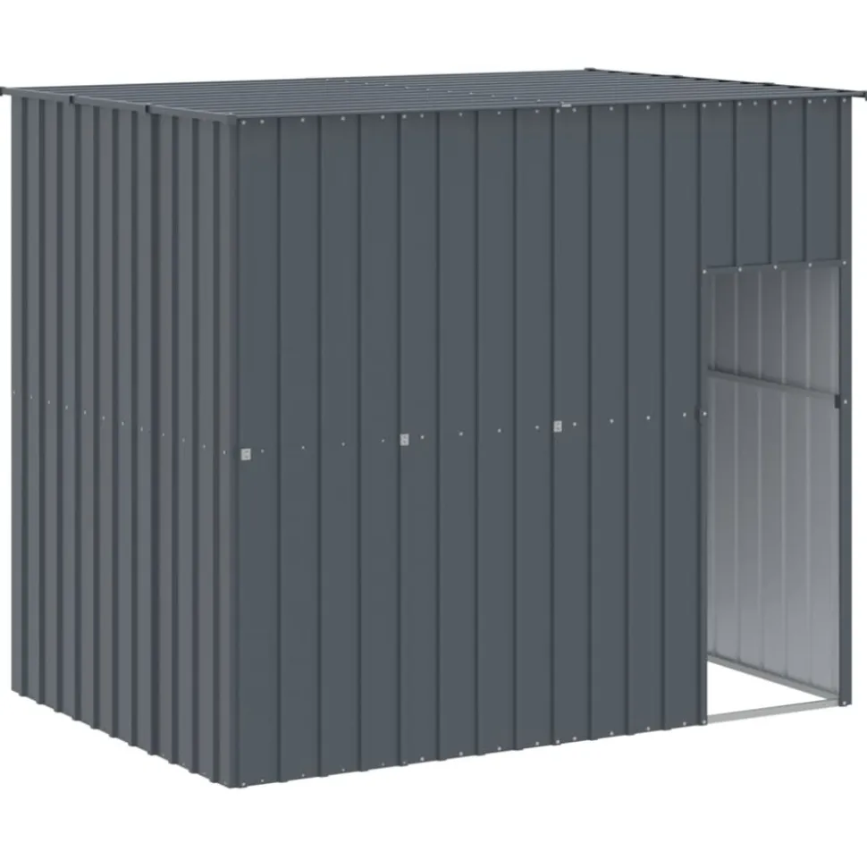 MAISON EXCLUSIVE - Niche pour chien avec cour anthracite 214x1273x181 cm