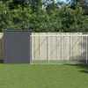 MAISON EXCLUSIVE - Niche pour chien avec cour anthracite 214x865x181 cm