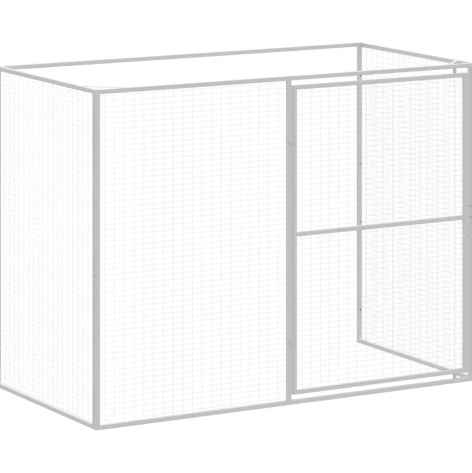 MAISON EXCLUSIVE - Niche pour chien avec cour anthracite 214x253x181 cm