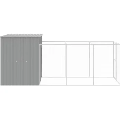 MAISON EXCLUSIVE - Niche pour chien avec cour gris clair 165x455x181 cm