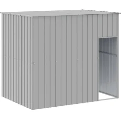 MAISON EXCLUSIVE - Niche pour chien avec cour gris clair 214x865x181 cm