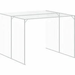 MAISON EXCLUSIVE - Niche pour chien avec cour gris clair 214x865x181 cm