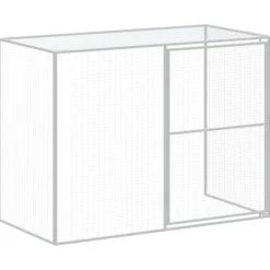 MAISON EXCLUSIVE - Niche pour chien avec cour gris clair 214x865x181 cm