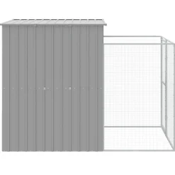 MAISON EXCLUSIVE - Niche pour chien avec cour gris clair 165x251x181 cm