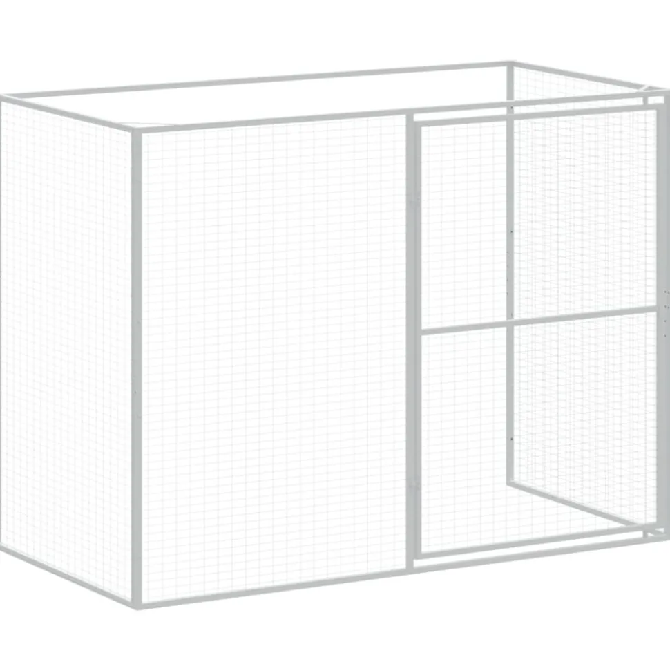MAISON EXCLUSIVE - Niche pour chien avec cour gris clair 214x1273x181 cm