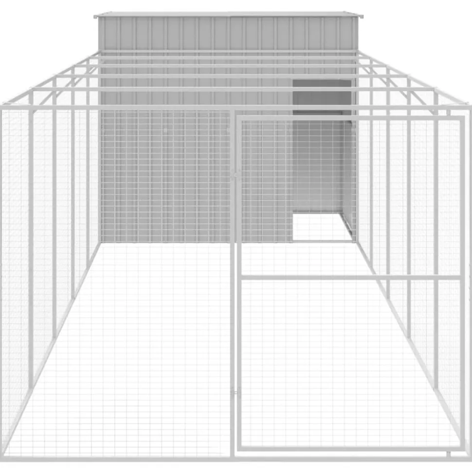 MAISON EXCLUSIVE - Niche pour chien avec cour gris clair 214x661x181 cm
