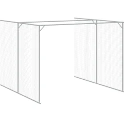 MAISON EXCLUSIVE - Niche pour chien avec cour gris clair 214x661x181 cm