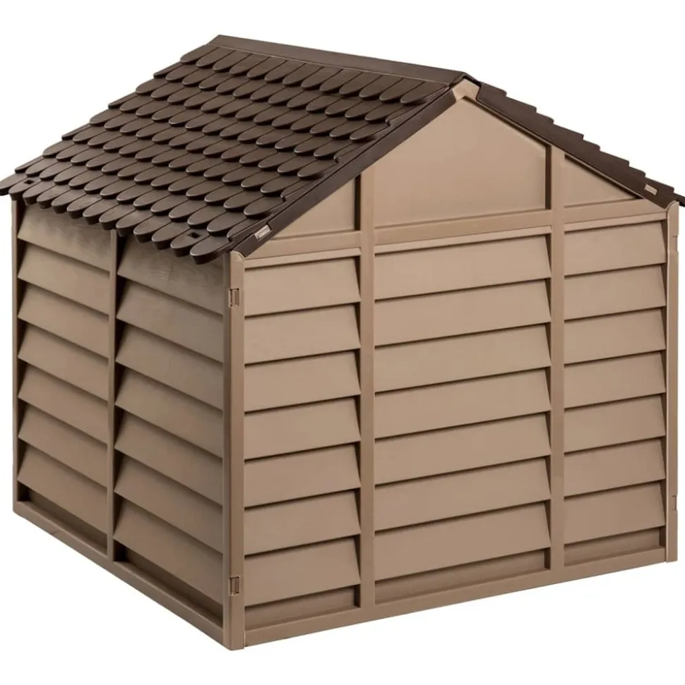 MAISON EXCLUSIVE - Niche pour chien marron 86x84x82 cm polypropylène