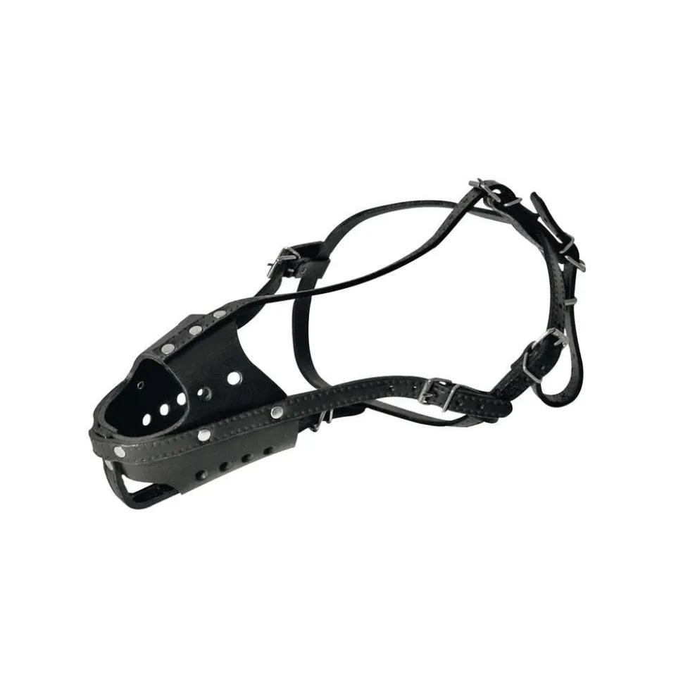 MARTIN SELLIER - Muselière cuir taille 4 noir