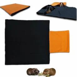 NEO SOLVO - Coussin polaire pour cochon d'inde et lapin avec cachette et couverture intégrée