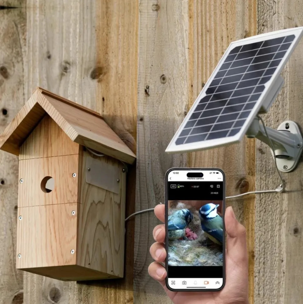 NESTERA - Nichoir avec caméra hd et panneau solaire