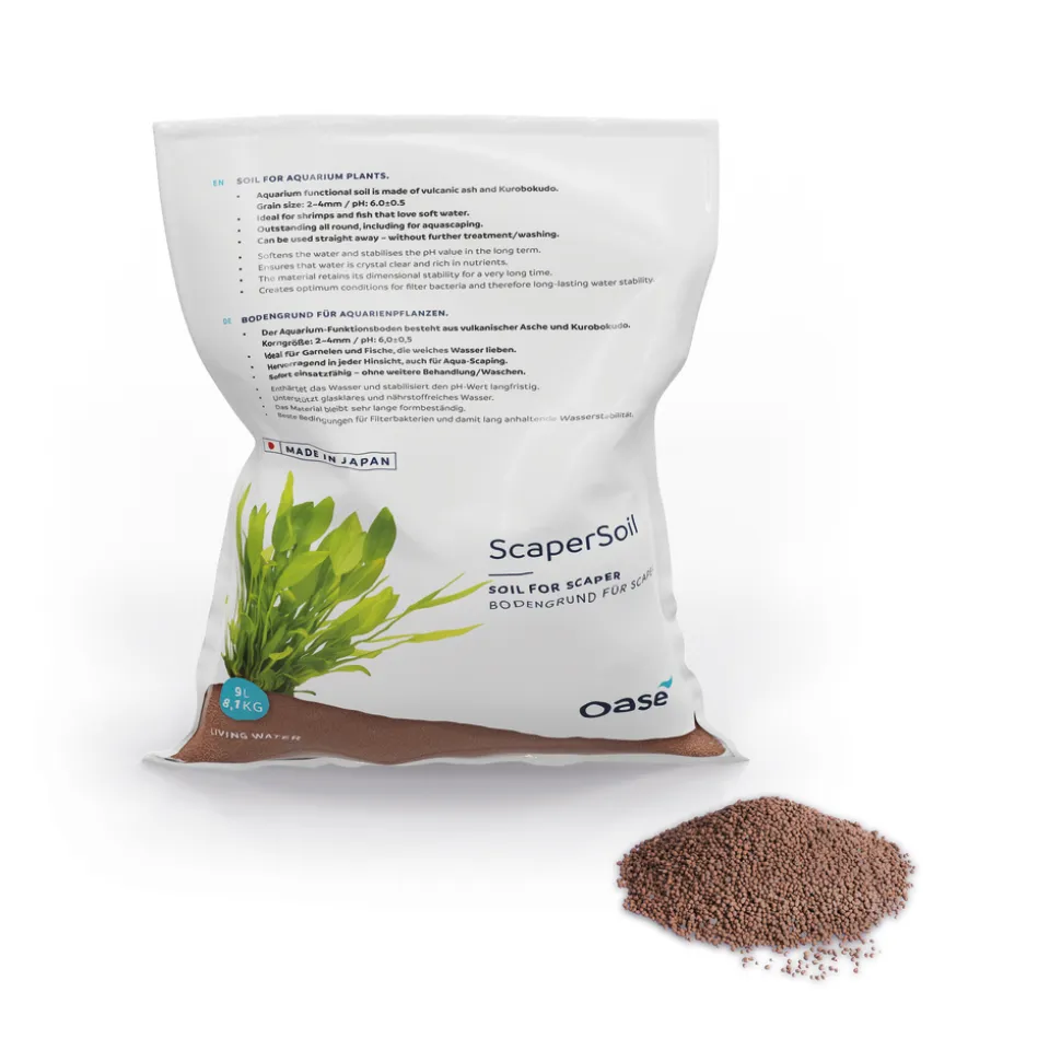 OASE - Substrat actif pour plantes d'aquarium, coloris marron - 9L