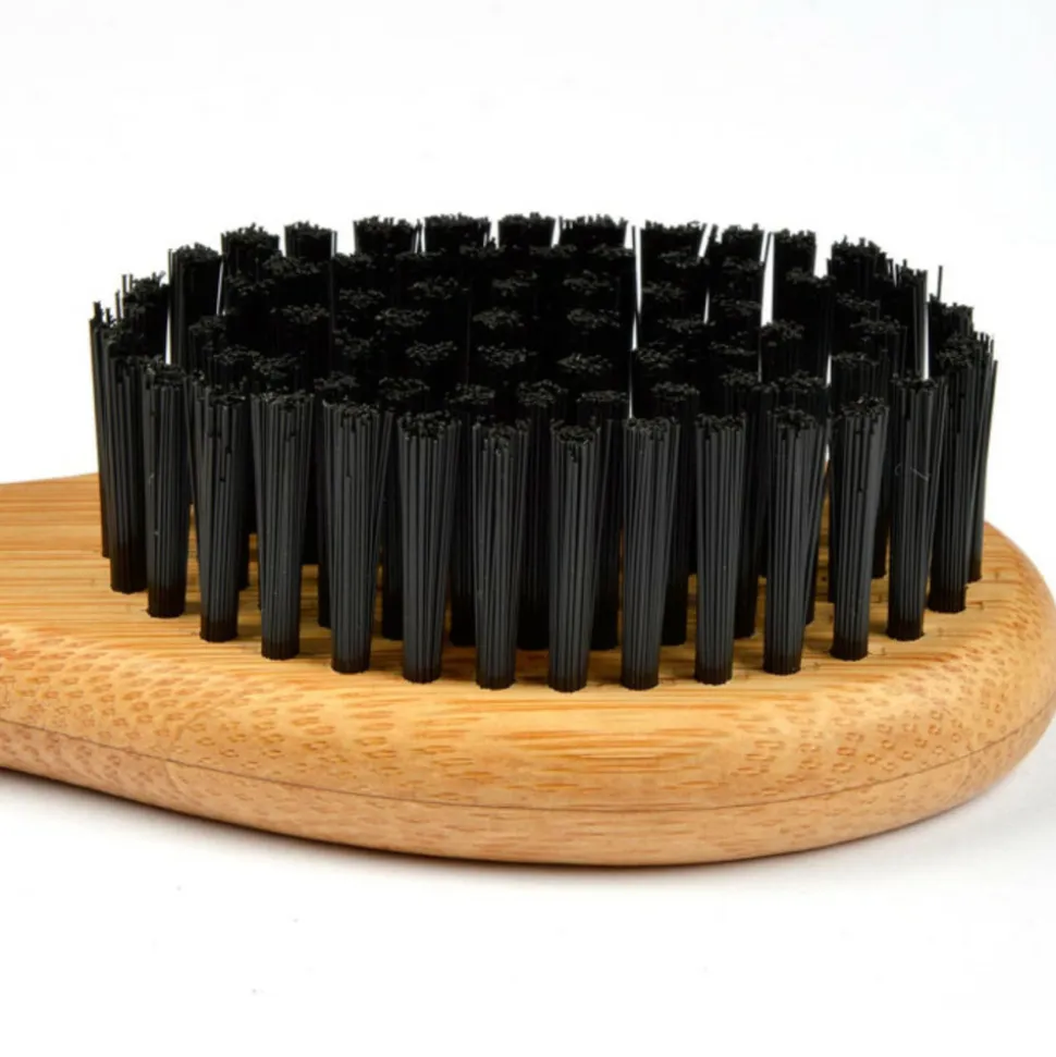 PARIS PRIX - Brosse de toilettage bambou "poils doux" 19cm naturel